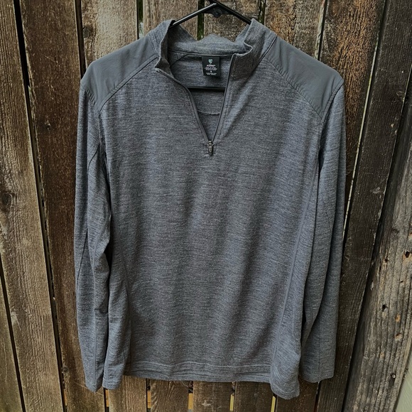 KUHL Merino Wool 1/4 Zip Long Sleeve Top In Gray Sz S - Picture 5 of 12